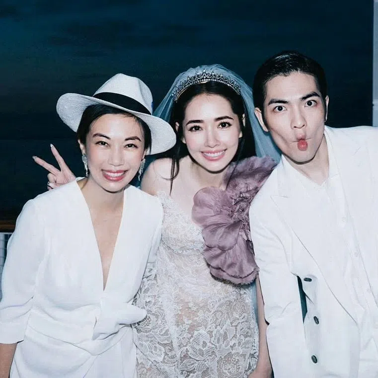Summer和萧敬腾一起出席向佐、郭碧婷的婚礼。（取自Summer IG）