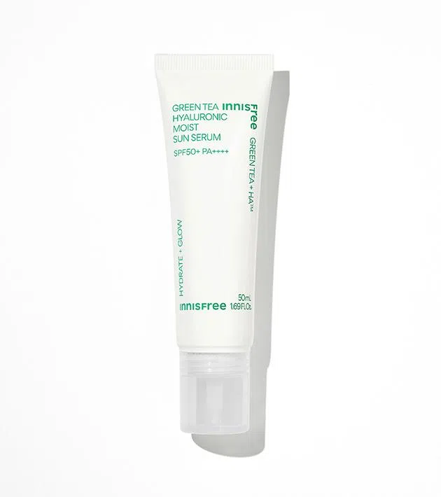 INNISFREE Green Tea Hyaluronic Moist Sun Serum SPF50+ PA++++ 防晒精华（INNISFREE提供）