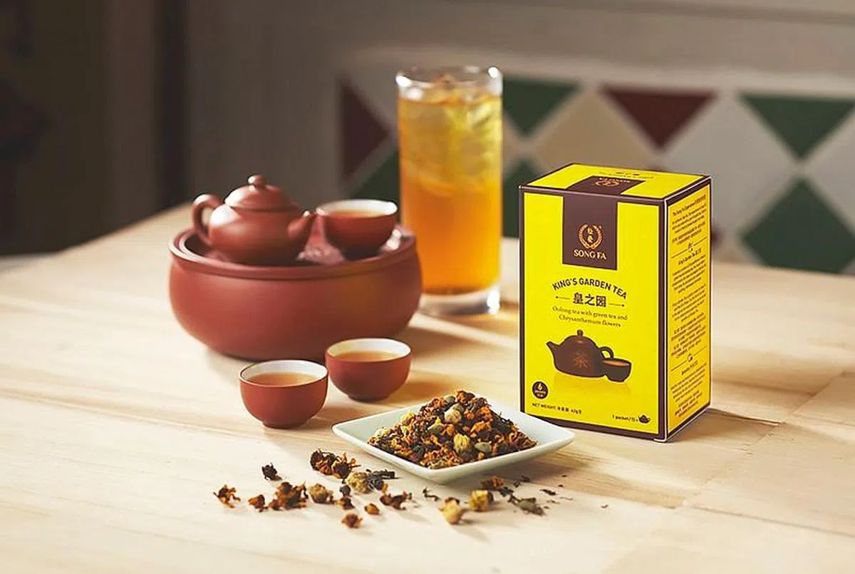 松发研发自家品牌的“皇之园功夫茶”。（图／受访者提供）