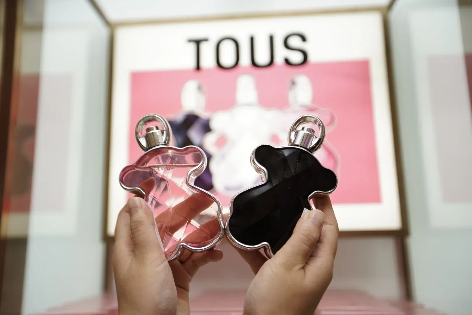 Tous香水以品牌经典的“桃丝熊”外形做香水瓶。（商家提供）