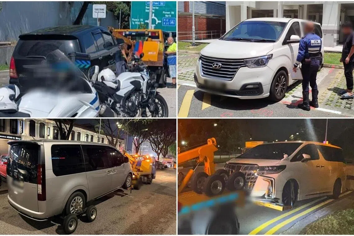 自今年7月以来，102辆涉及非法跨境和点对点服务的车辆已被扣押。（取自孙雪玲脸书）