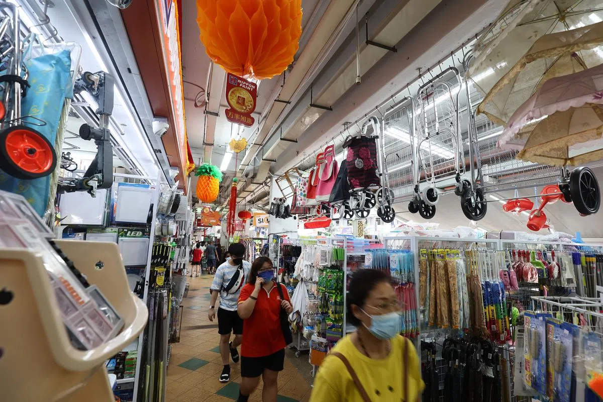金文泰一带邻里商店。（档案照）