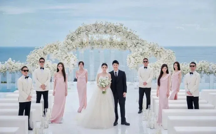 潘玮柏夫妇婚礼场面曝光。（取自宣云小红书）