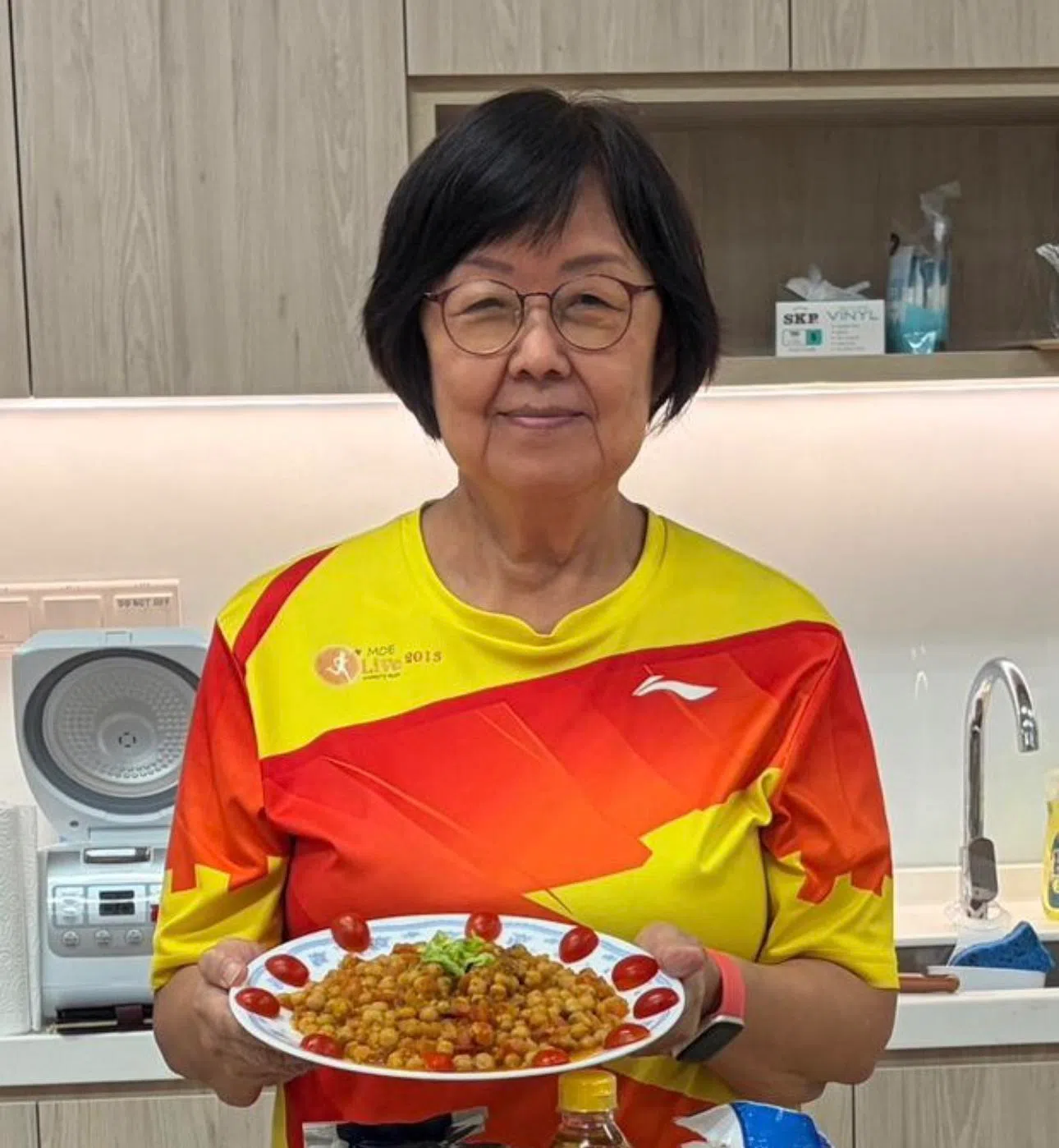 李明月除了“健康彩蔬饭”，也能做其他菜肴。（新加坡心脏基金会提供）