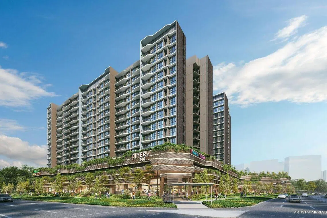 Pinery Residences是继瑞河豪苑和执行共管公寓项目悦湖轩之后，第三个在开盘周末售出超过90%的项目。（海峡实业提供）
