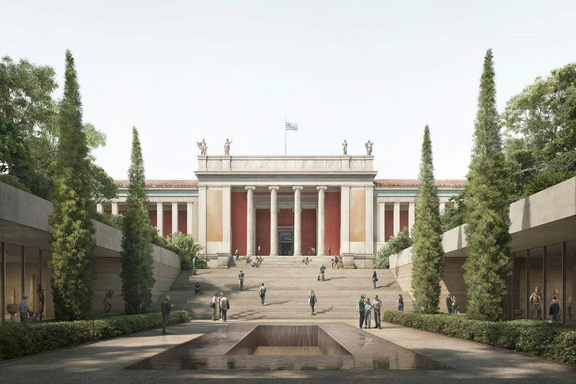 雅典国家考古博物馆。（David Chipperfield Architects）