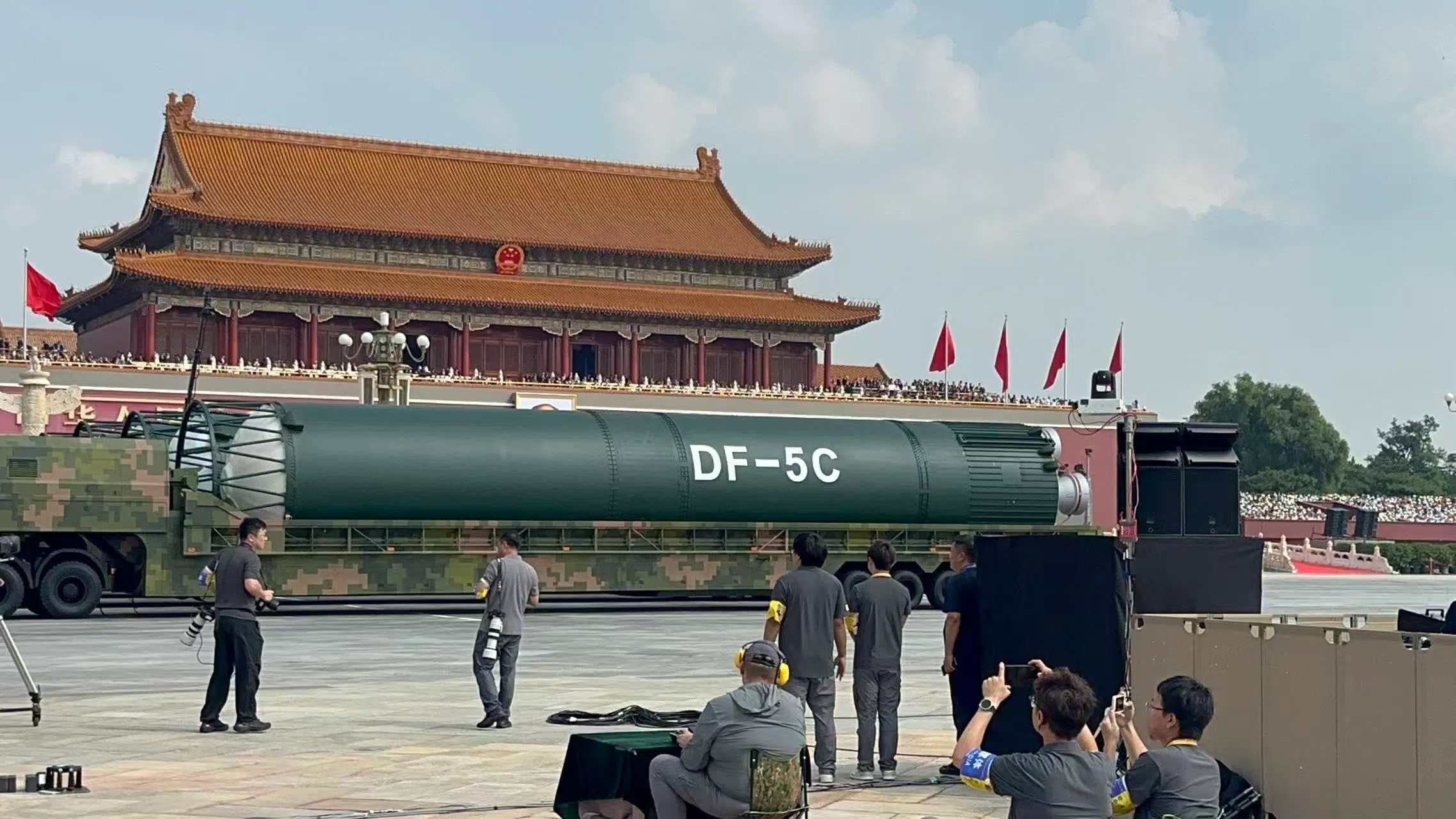 东风-5C液体洲际战略核导弹。（杨丹旭摄）