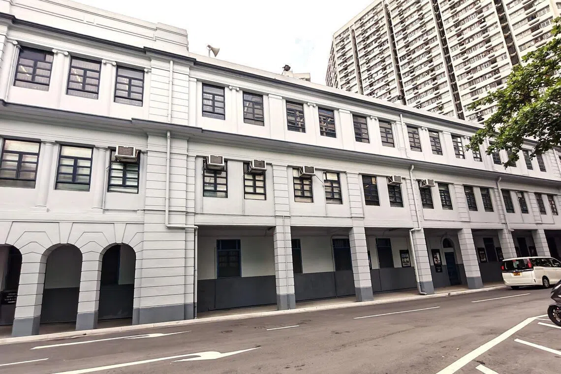 香港旧油麻地警署保留浓厚的爱德华时期建筑风格，是香港少数保存至今的战前警署之一。（陈爱薇摄）