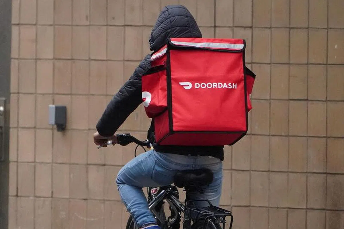DoorDash拥有56％的市场占有率，是美国最大的外卖公司。（路透社）