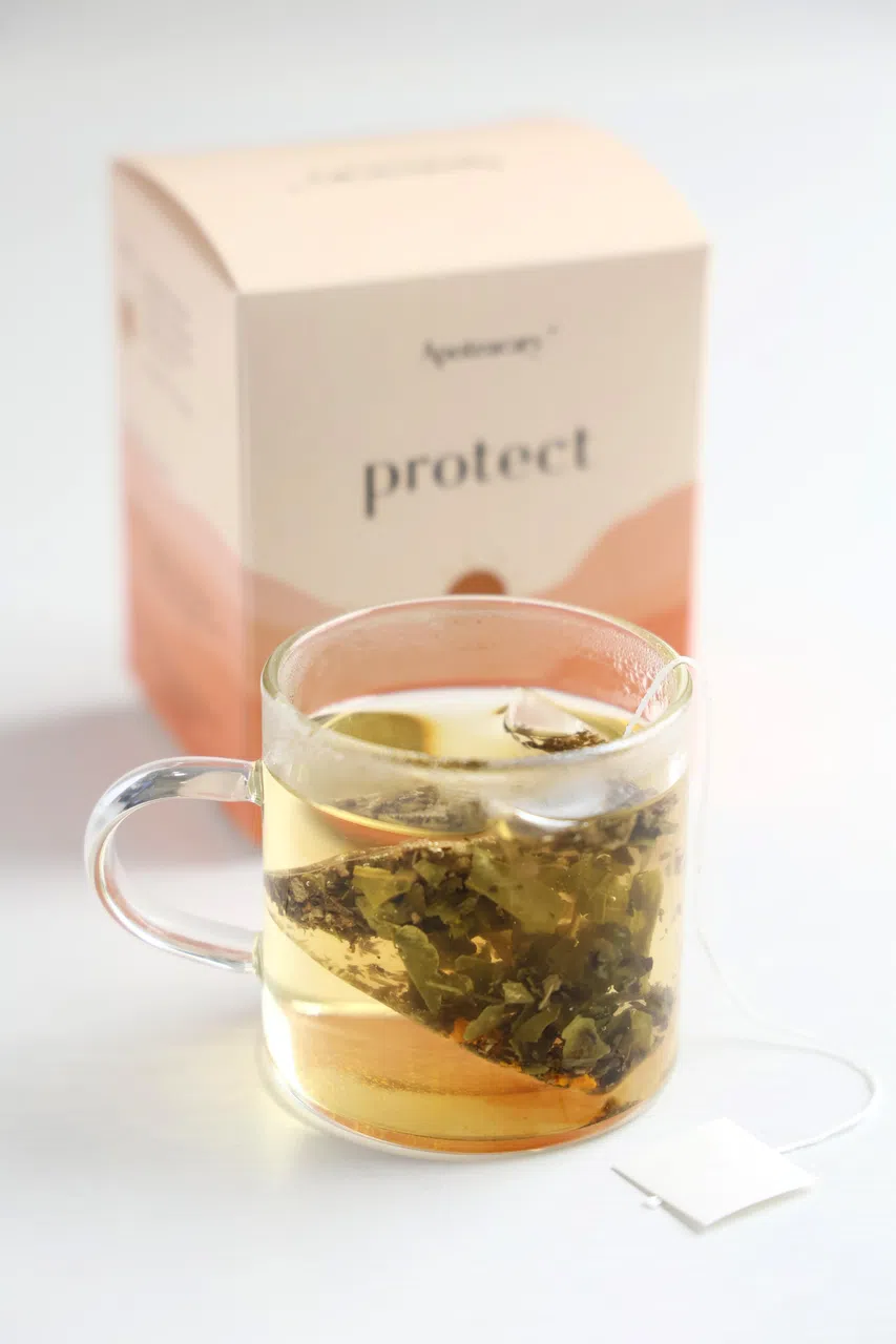 Apoteacary Protect茶促进身体健康。（龙国雄摄）