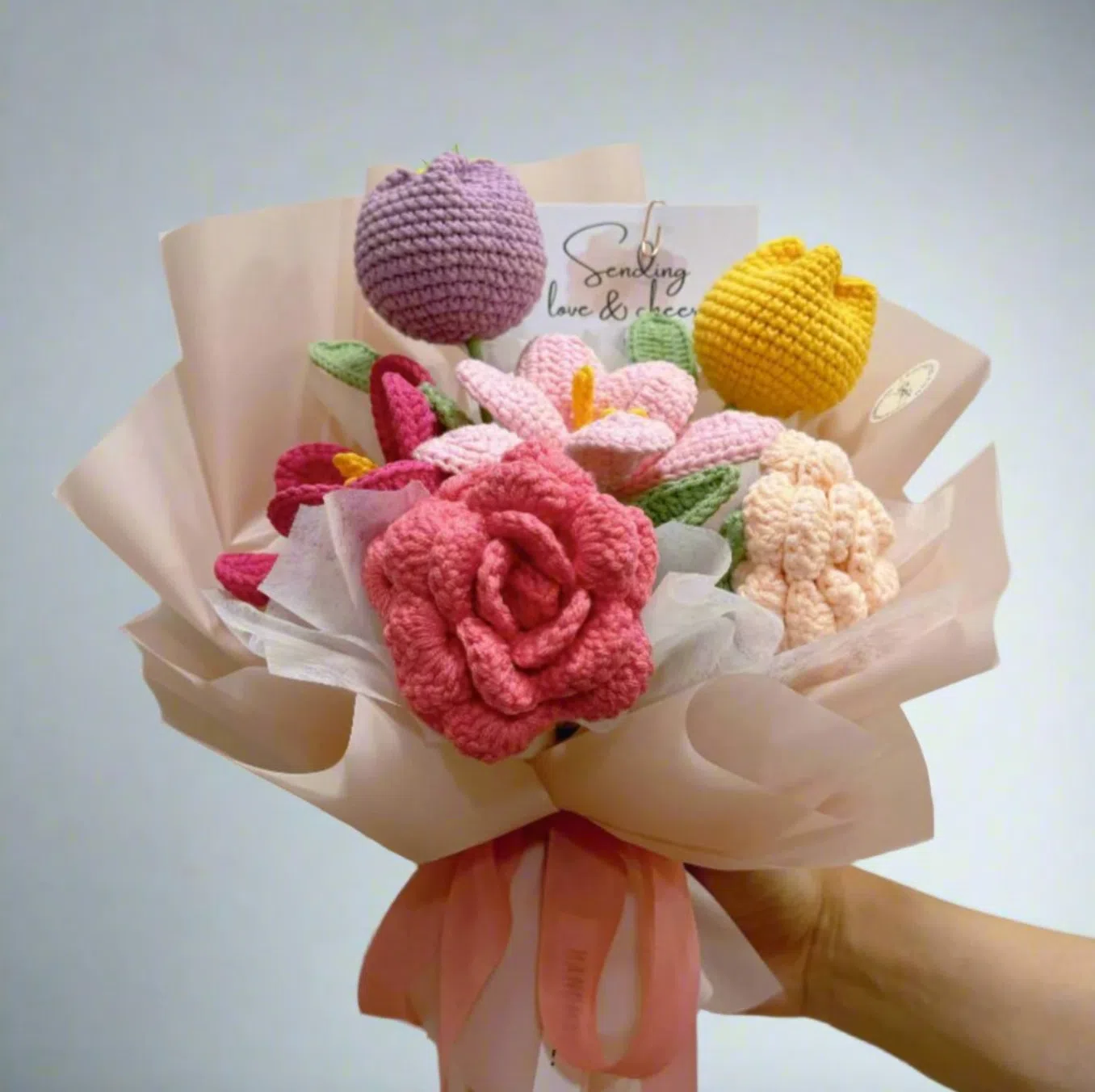 针织花代表心真挚，爱真诚。（取自crochetsg.com）