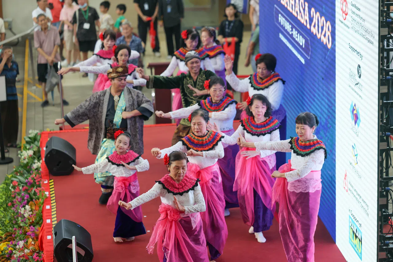 Multicultural dance troupe Lentera Tari performing a traditional Javanese and Malay dance.