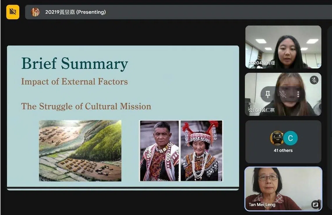罗高学生的报告显示了原住民如何在时代的巨轮下，小心守护那份传统的余温。（图片由华中提供）