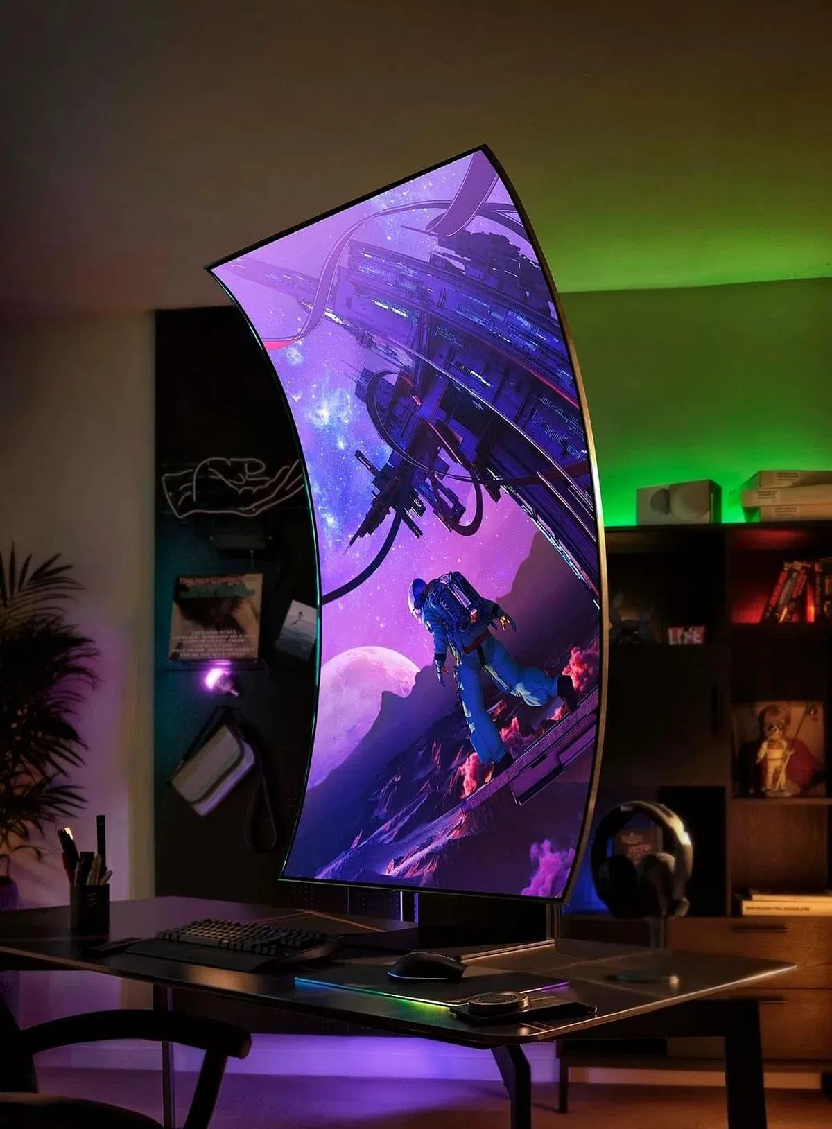 Odyssey Ark可在横向和纵向模式下使用。（厂商提供照片）