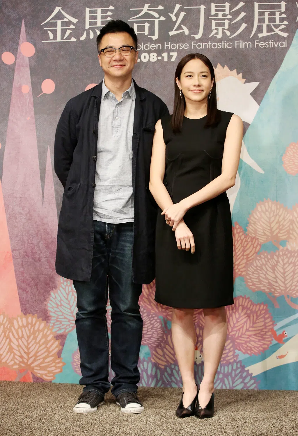 林嘉欣（右）和导演前夫袁剑伟因育儿歧见而决裂离婚。（互联网）