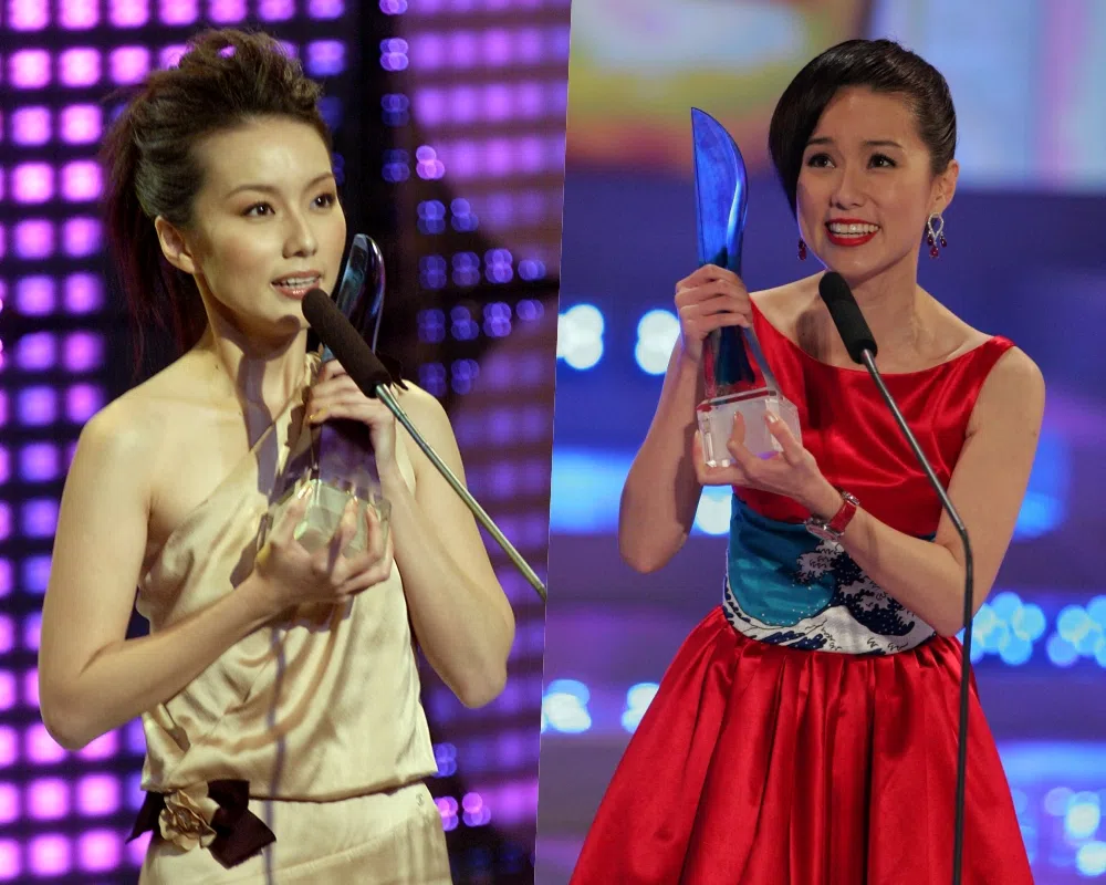林湘萍在2005年和2007年，分别以《同心圆》（左图）和《破茧而出》拿下“红星大奖”最佳女配角和最佳女主角奖。（档案照）