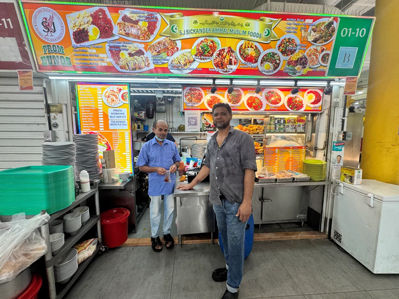 S.J. Sickander Ammal Muslim Food已有60年历史。（翁铭芯摄）