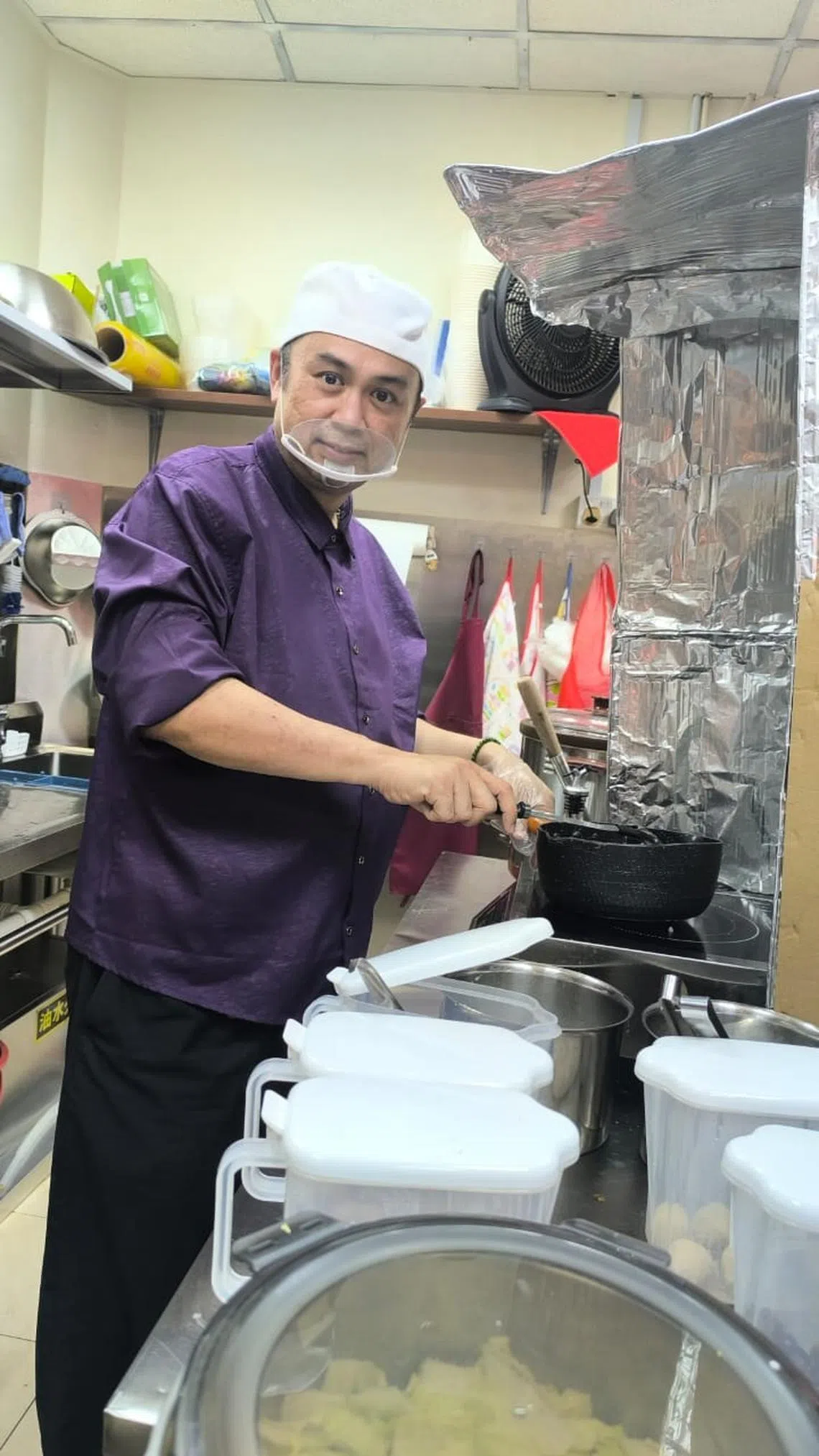 余培钟不断调整精进食谱。（受访者提供）
