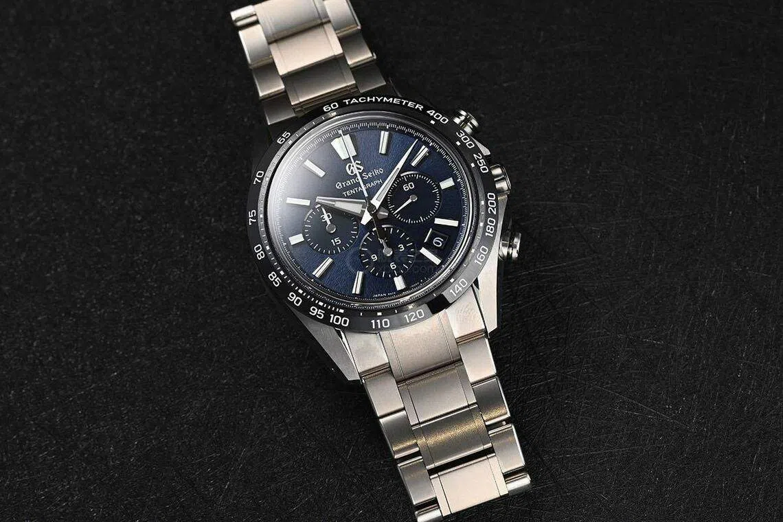 Tentagraph是冠蓝狮的第一款计时码表，搭载以Calibre 9SA5为基础的全新Calibre 9SC5机芯。（冠蓝狮提供）