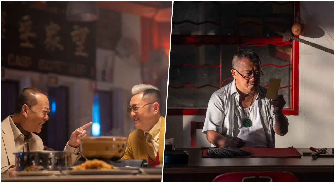 由欧阳震华（左图左）、苏志威和曾志伟（右图）等香港演员担纲的《半斤百两》刷下马国贺岁片开映票房纪录。（互联网）
