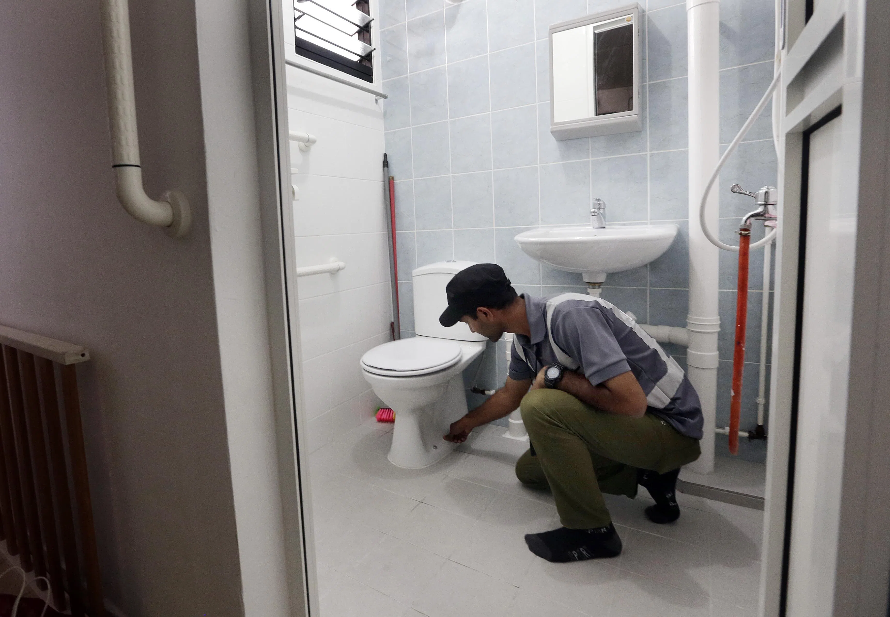 乐龄易计划（私宅）的亲乐龄设施选项有七个，包括厕所扶手、厕所喷头，以及厕所地砖防滑处理等。（档案照片）