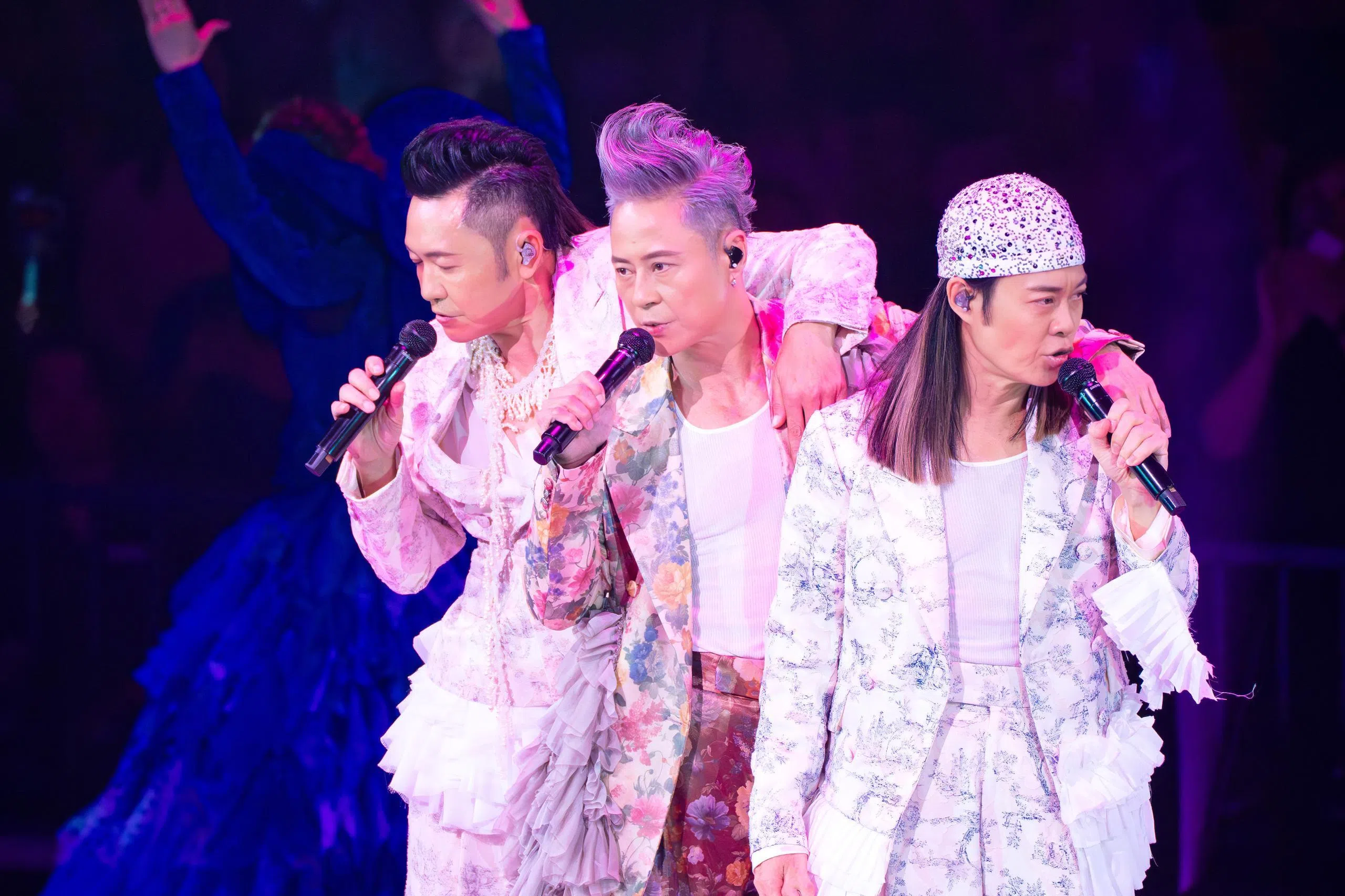 草蜢三子苏志威（左起）、蔡一杰和蔡一智。（Biz Trends提供）