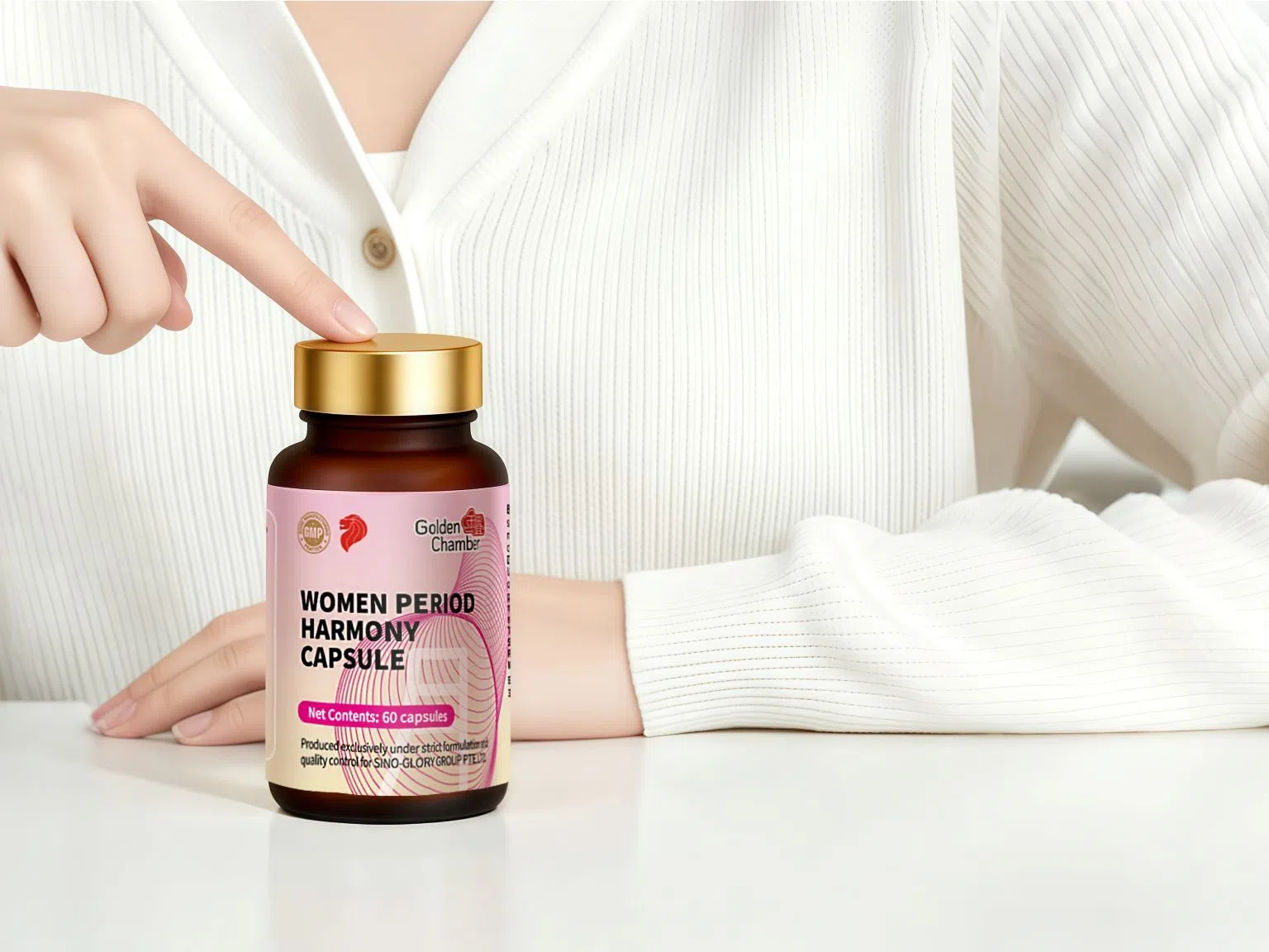 Golden Chamber Women Period Harmony Capsule, part of the brand’s women’s wellness product range.