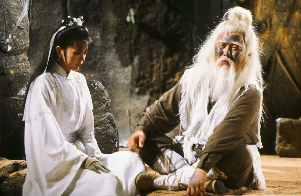 秦煌在1983年《射雕英雄传》扮演“周伯通”。（互联网）