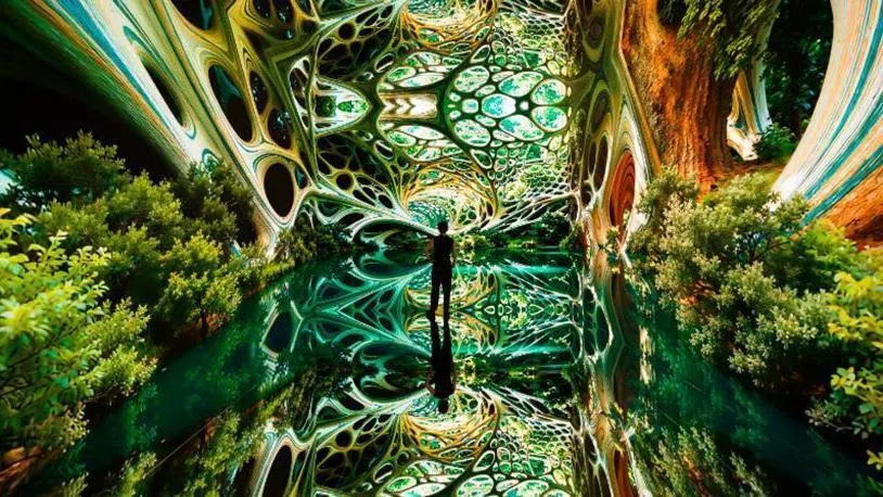 位于洛杉矶市中心的全球首家AI（人工智能）博物馆Dataland。（雷菲克·阿纳多尔工作室提供）