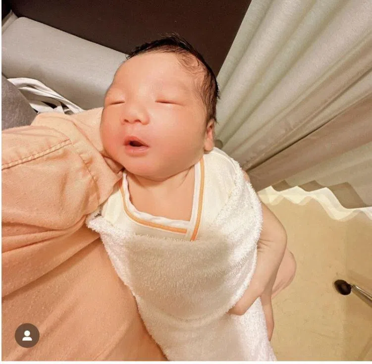 潘嘉丽的家婆说孙子像爸爸。（取自游政豪IG）
