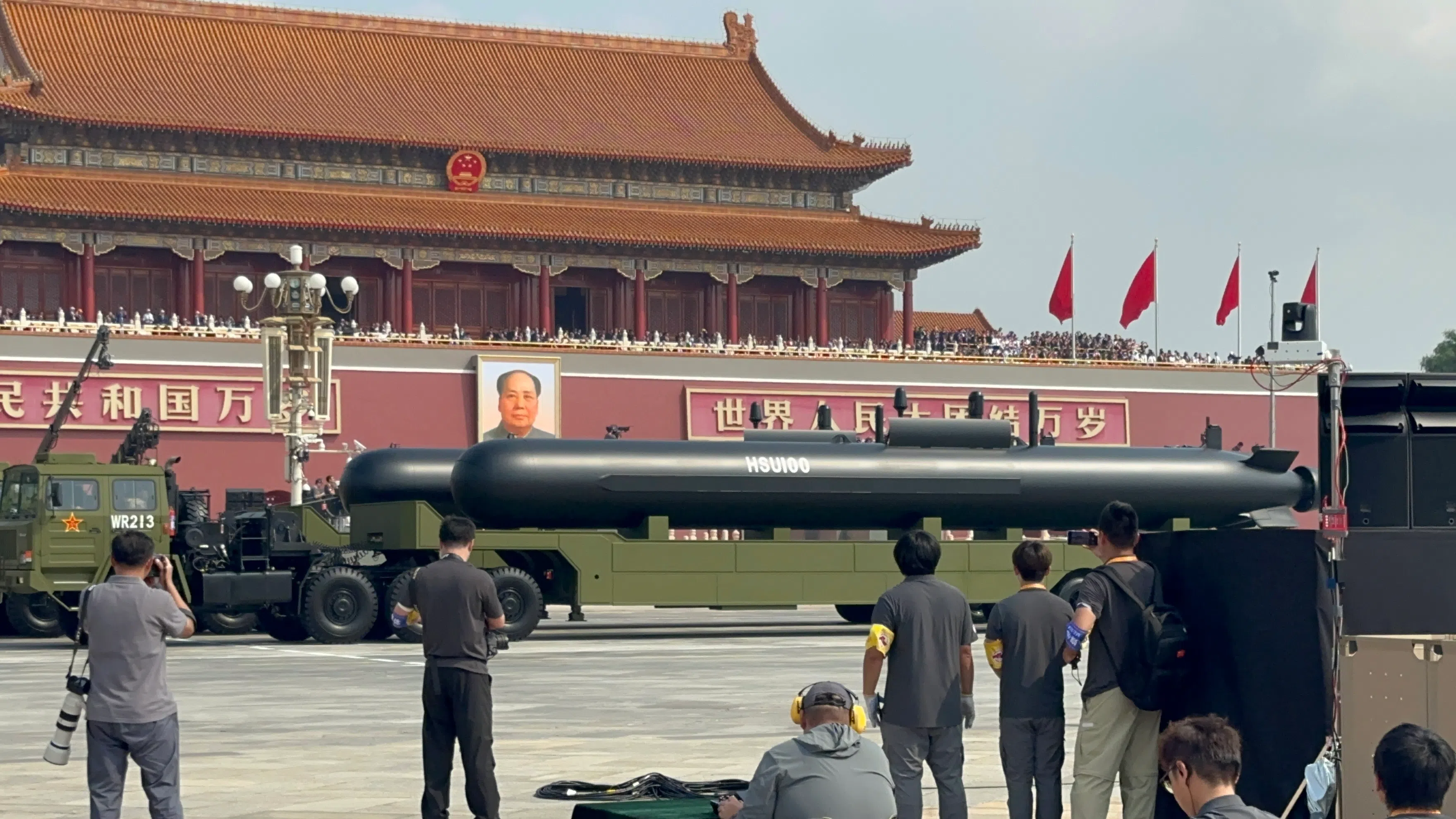海上无人作战方队。（杨丹旭摄）