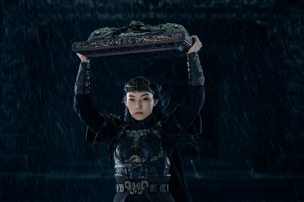 新人那尔那茜在《封神第二部》饰演骁勇善战的女将军，造型和演出都非常亮眼。（mm2提供）