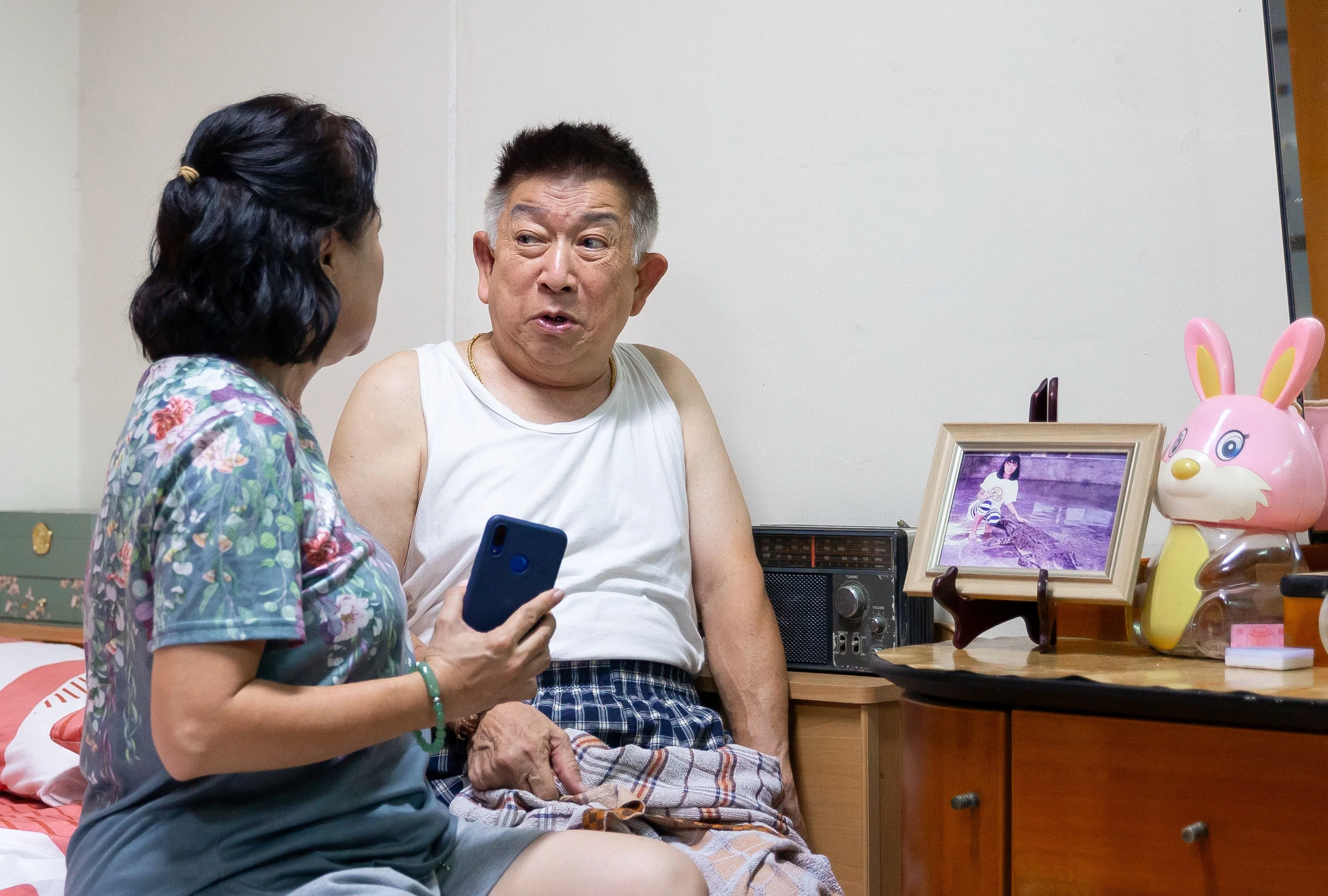 梁导和林德大赞“辉哥”程旭辉（右）演技自然，是《钱不够用3：全部够用》亮点。（嘉华院线提供）