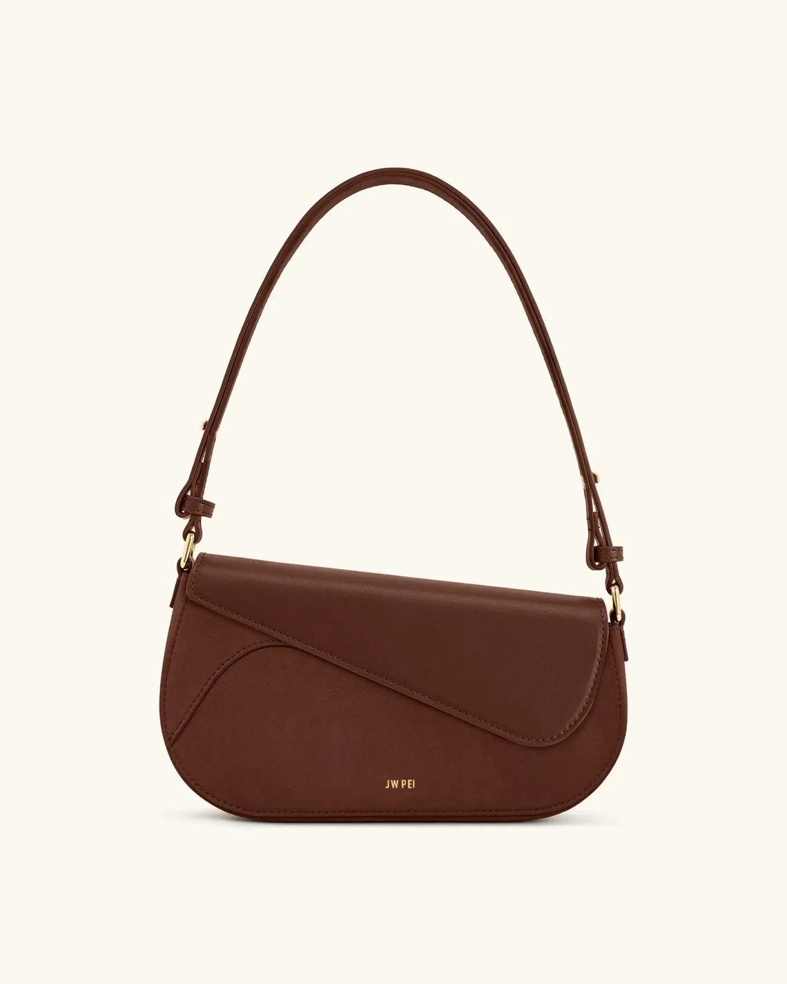 JW Pei Addisyn Faux Suede Panel Shoulder Bag（JW Pei提供）