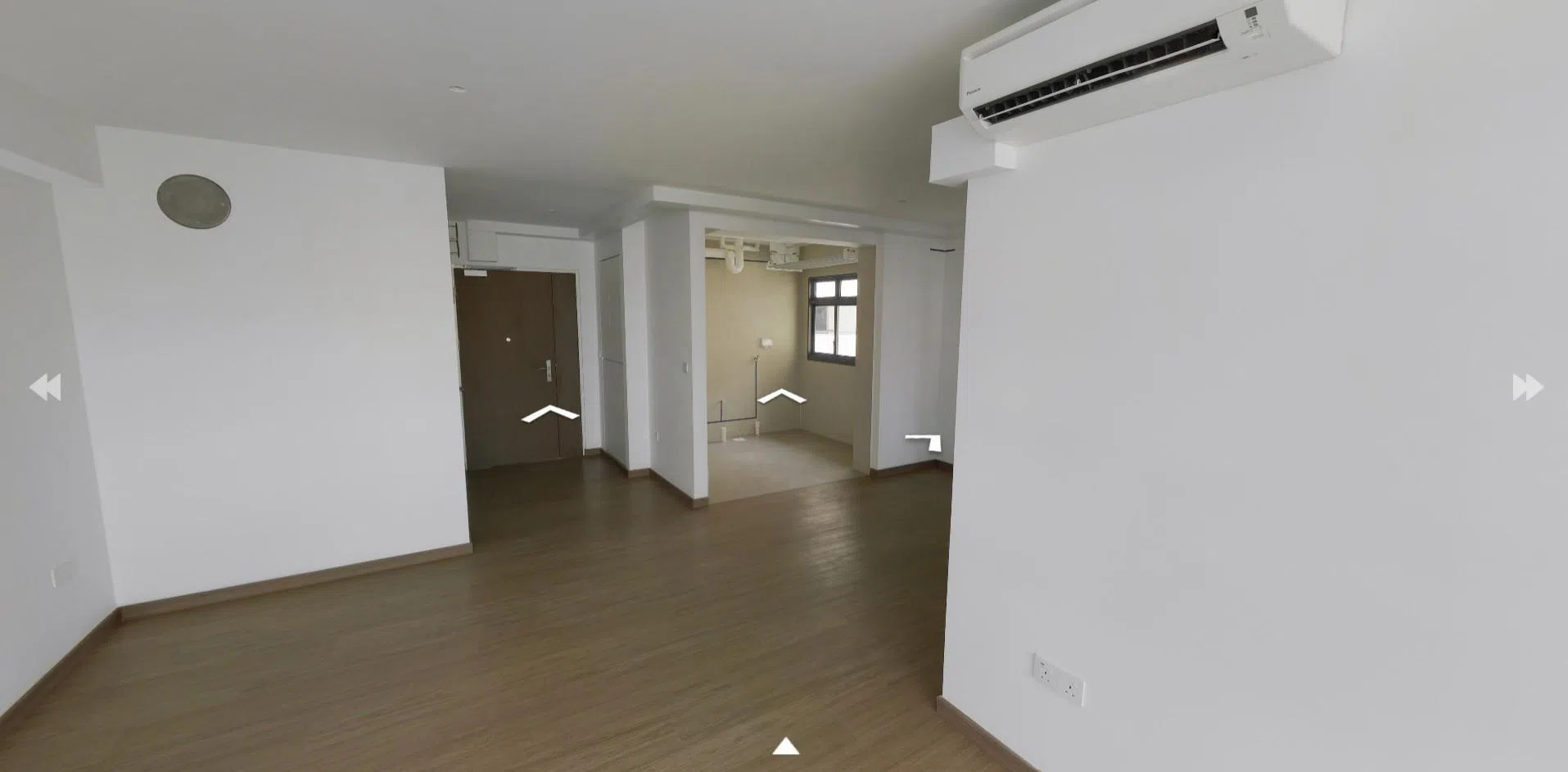 图中带窗的空间为Garden Waterfront I@Tengah四房式单位的湿厨房位置。（建屋局网站）