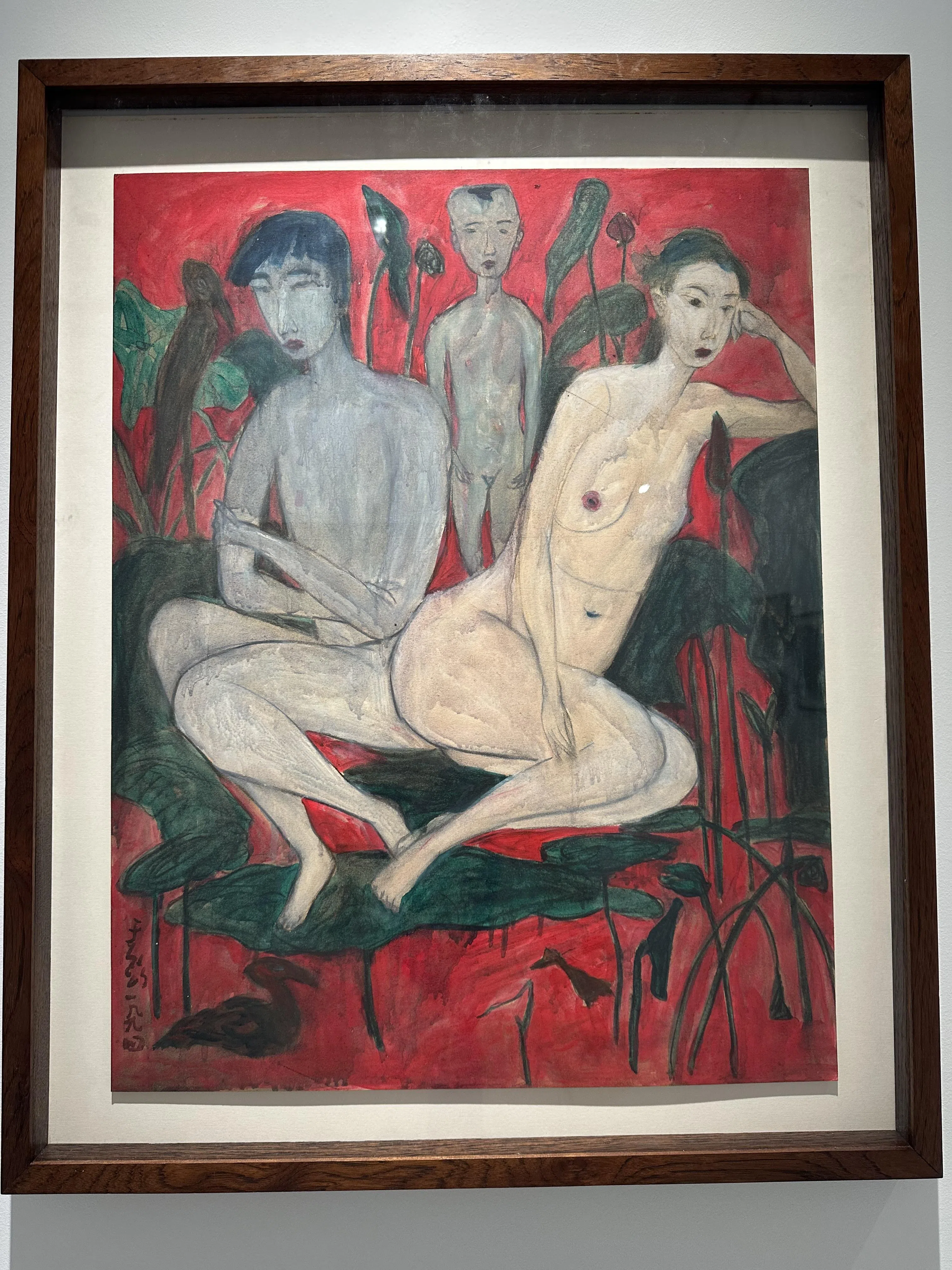 本地藏家叶南扬的开幕展“寻觅与发现：纸上作品展”，展出于彭作品。（黄向京摄）