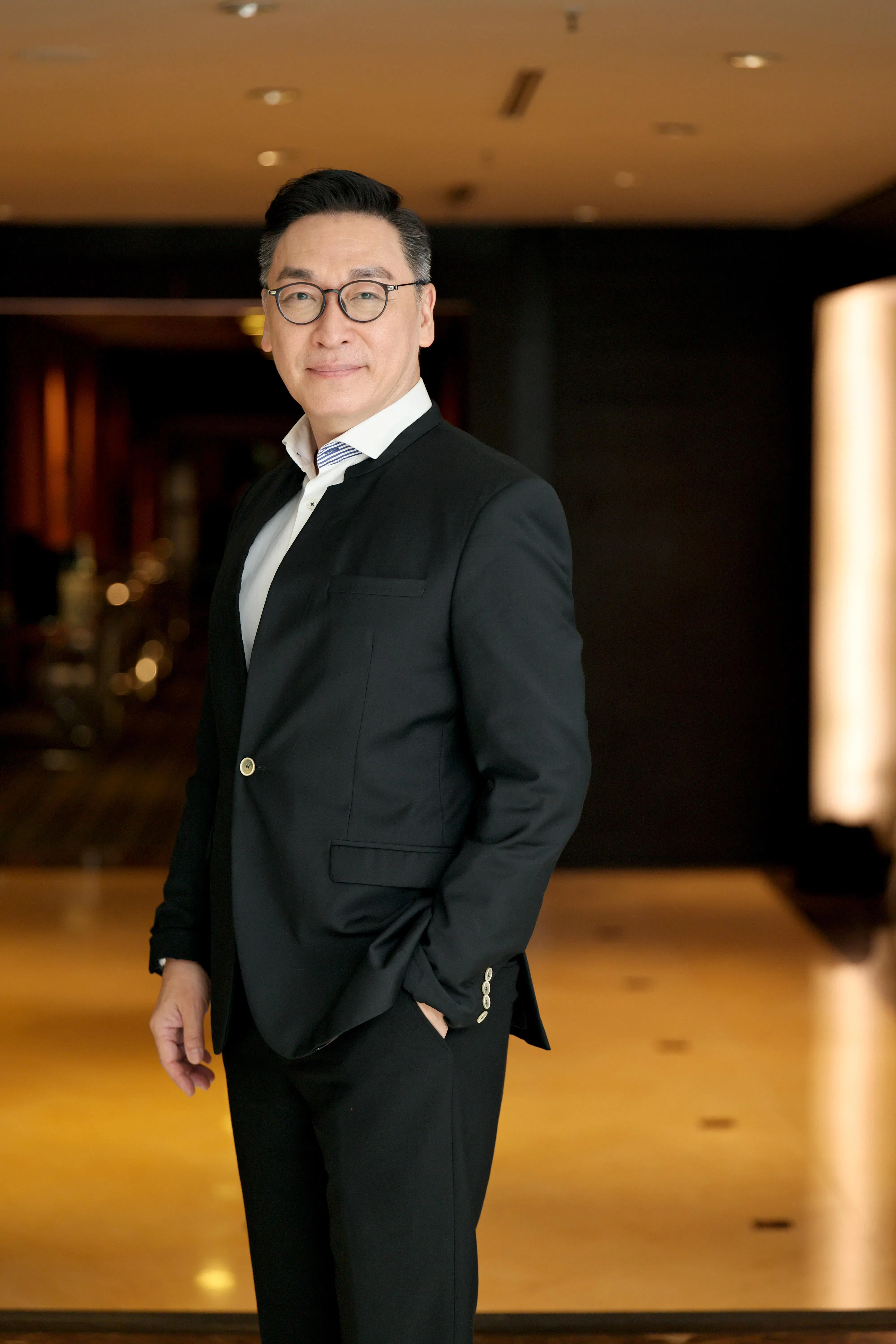 陈泰铭在《美丽的欲望》中饰演反派角色“郝文柄”。（龙国雄摄）