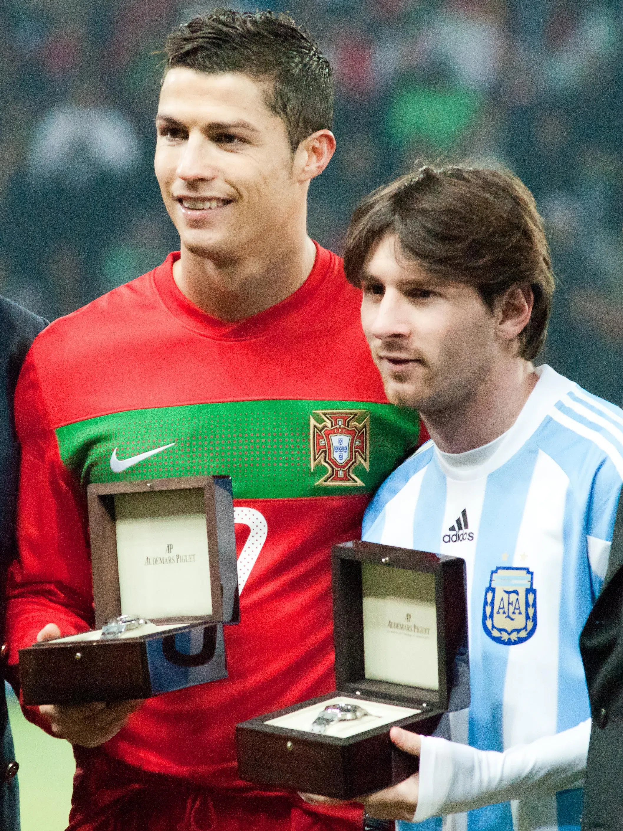 帅罗（左）和Messi 2006年在德国第一次参加世界杯。（互联网）