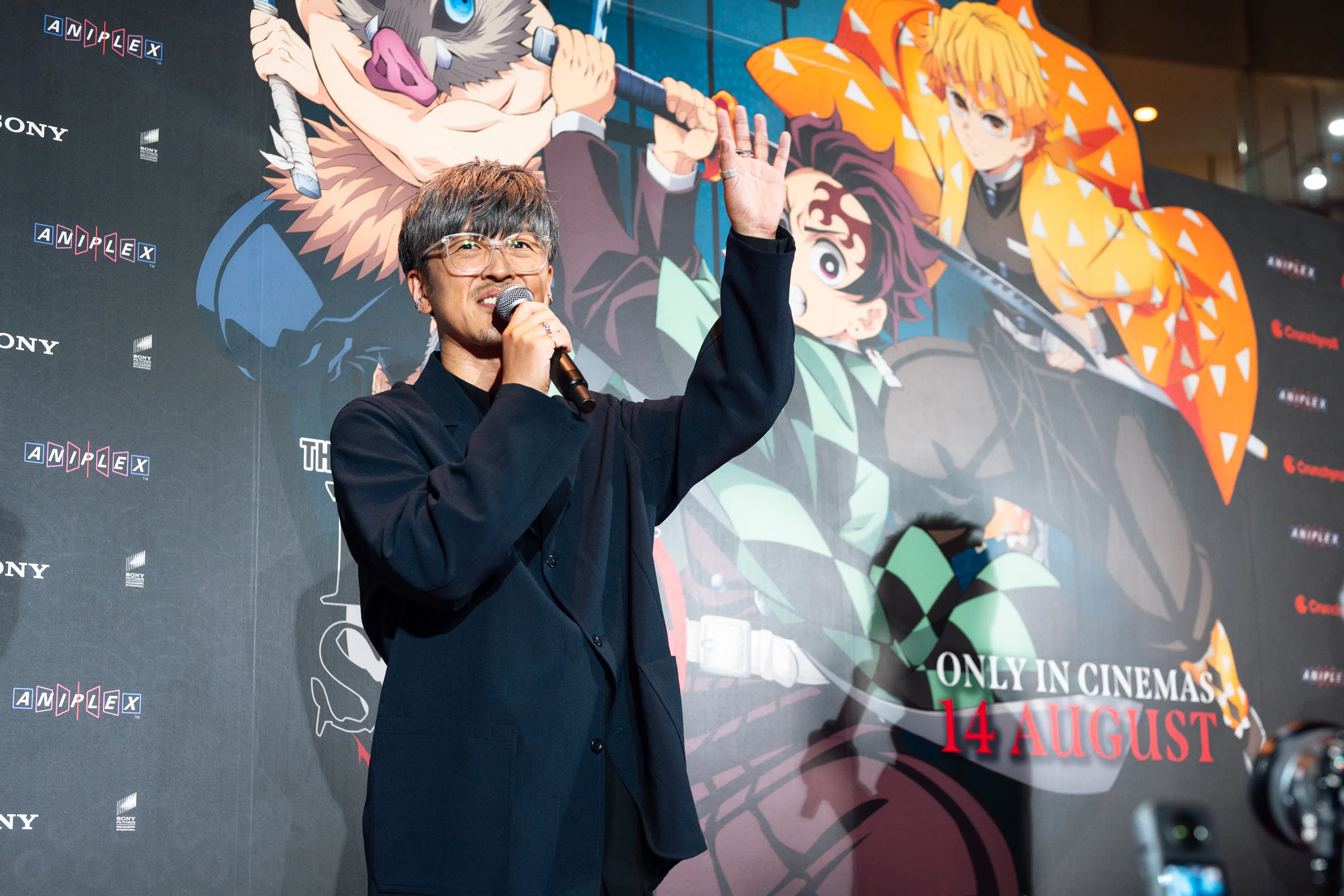 樱井孝宏首次到访新加坡。（Sony Pictures提供）