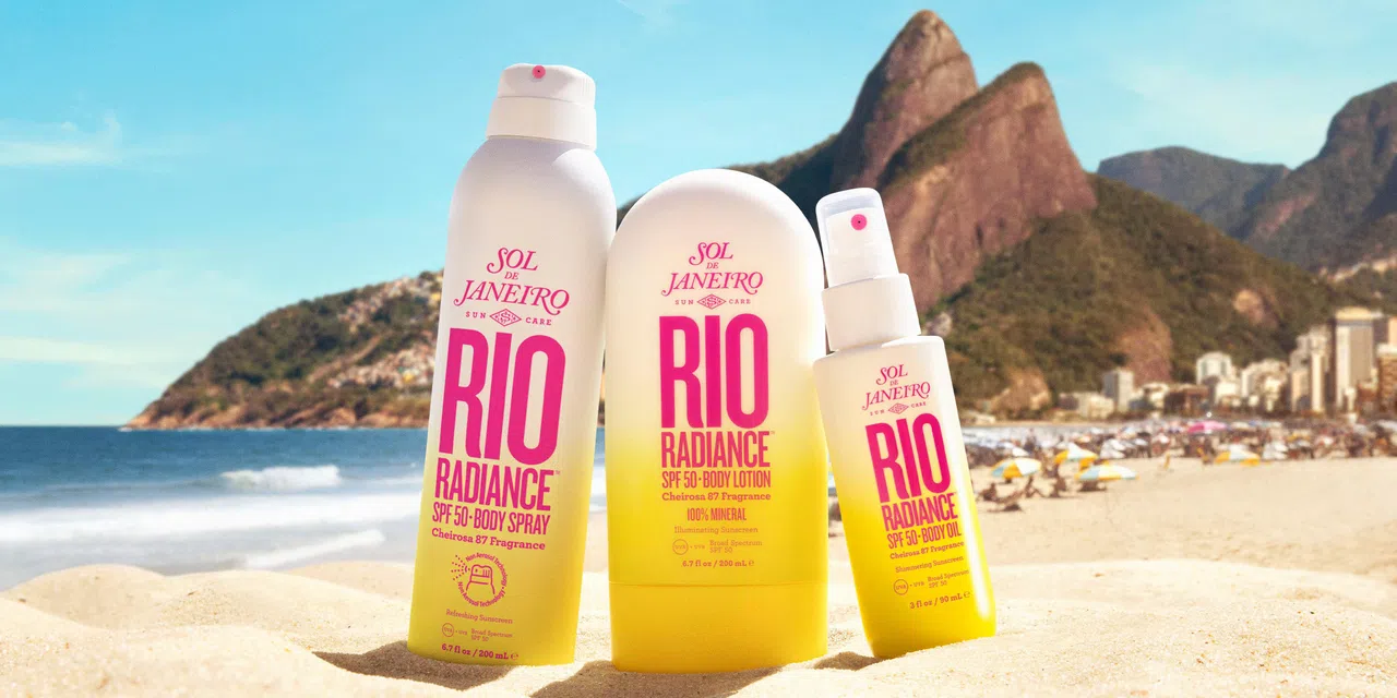 Sol de Janeiro“里约光辉”防晒系列，在旅行中有助于保护皮肤免受太阳伤害。（品牌提供）