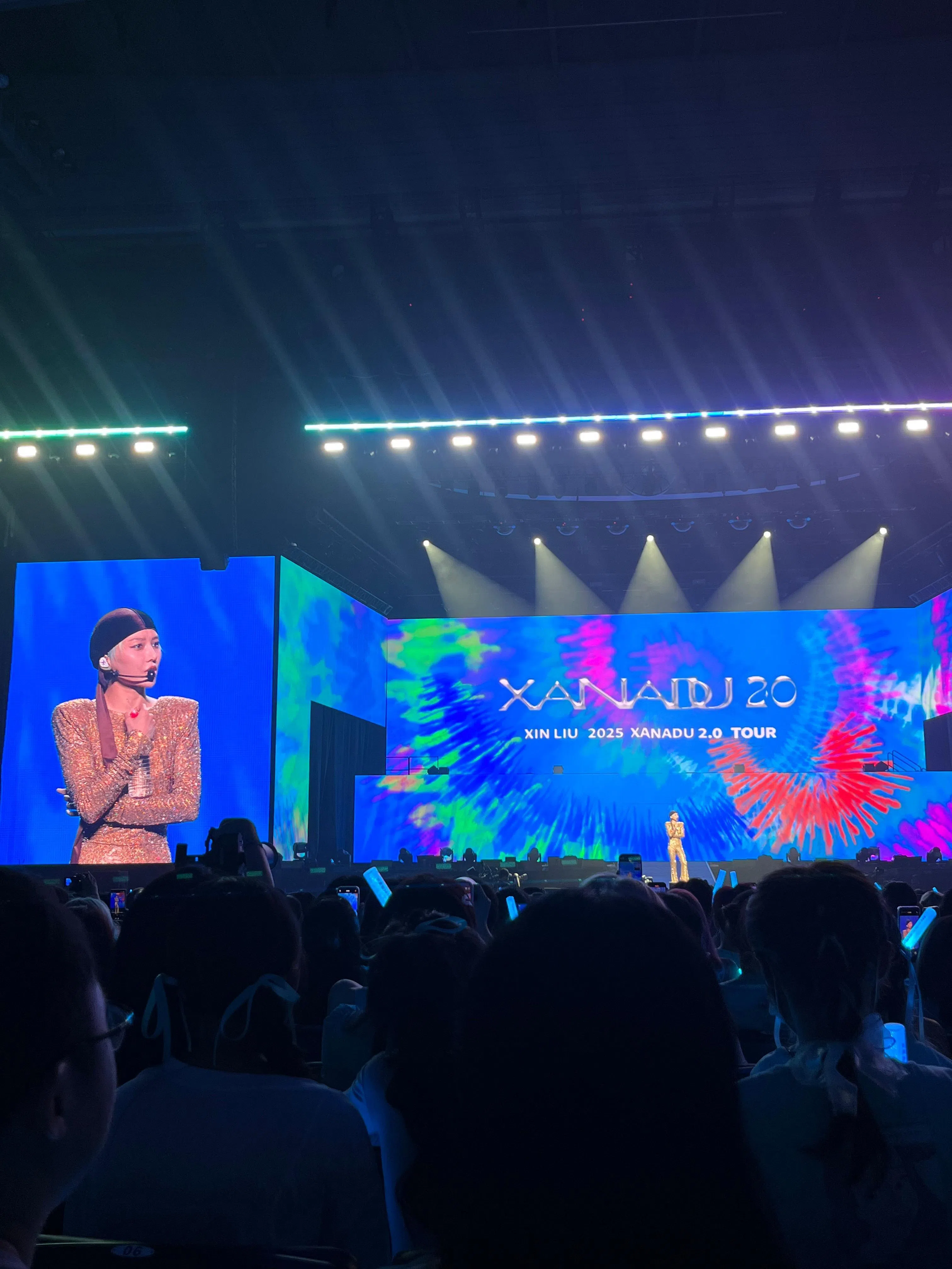 刘雨昕2025年7月5日在上海举办的演唱会。（受访者提供）