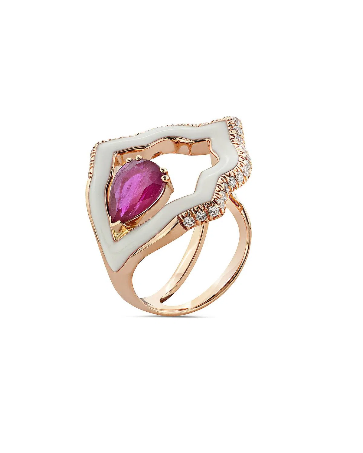 意大利珠宝品牌Leonori以18克拉玫瑰金打造Anime Ring。（主办方提供）