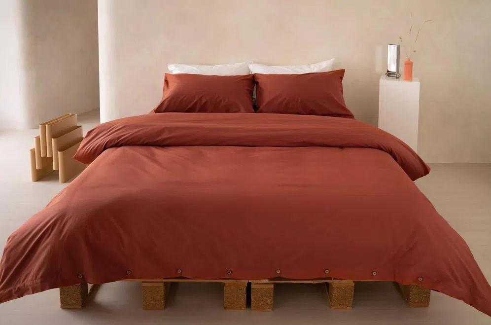 Sojao的“Crisp Percale”系列床单触感清爽，以可持续材料和方式制造。（取自sojao.shop）