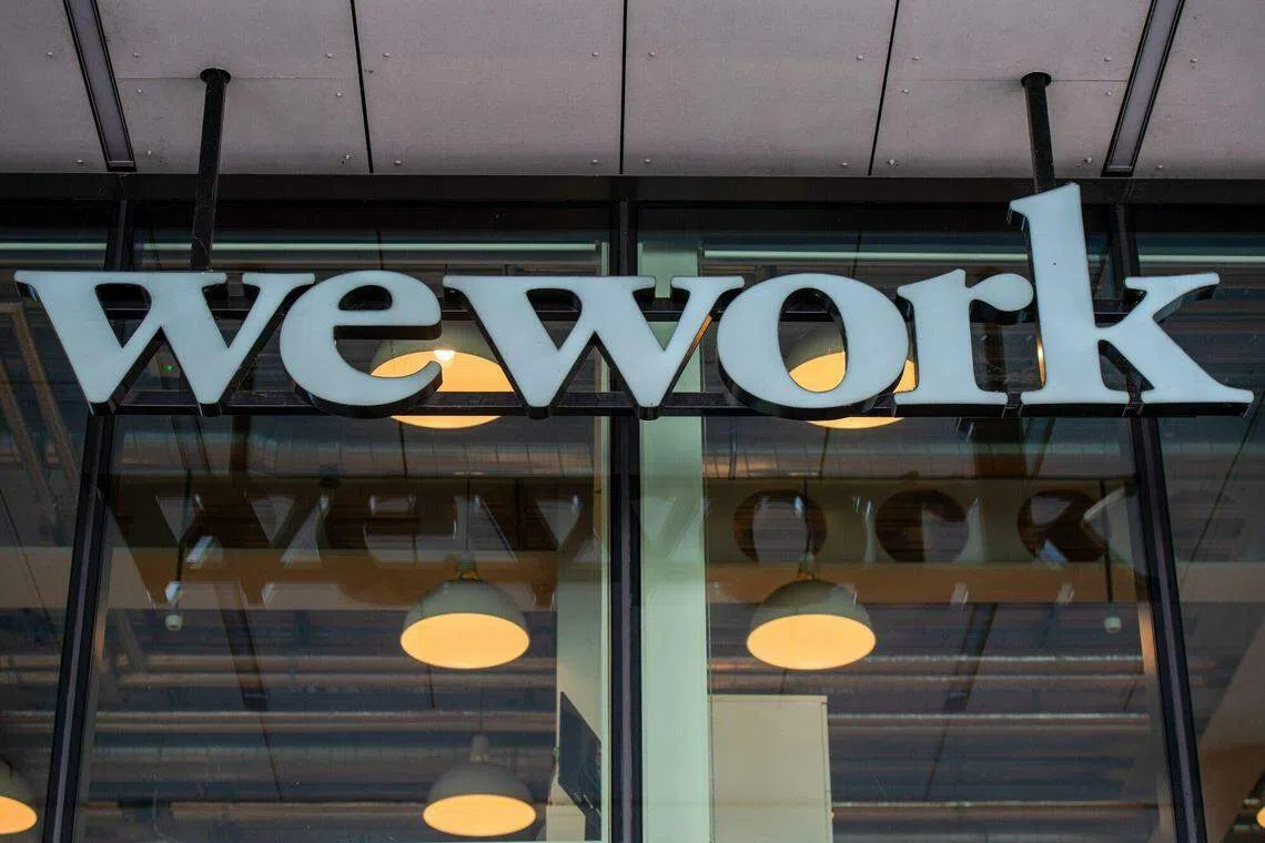 WeWork股价在今晚盘前下跌0.01美元，截稿时报0.19美元。（彭博社）