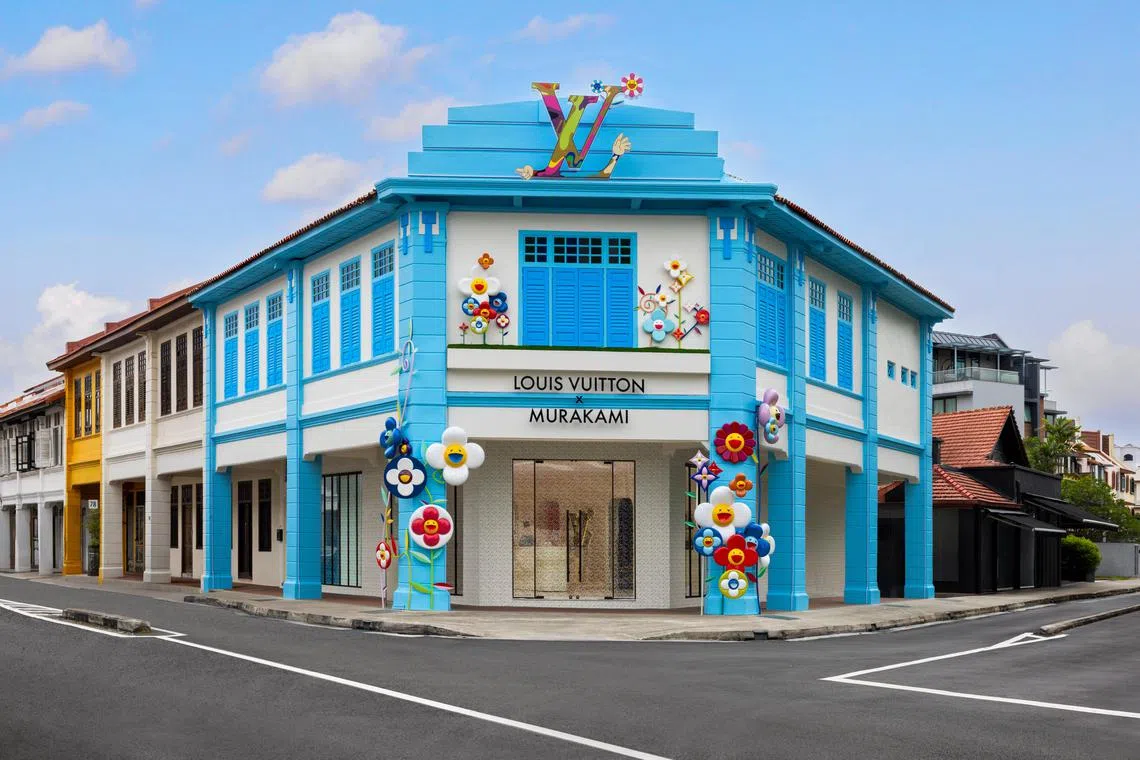 “Louis Vuitton x Murakami快闪店”位于历史悠久的如切区域。（品牌提供）