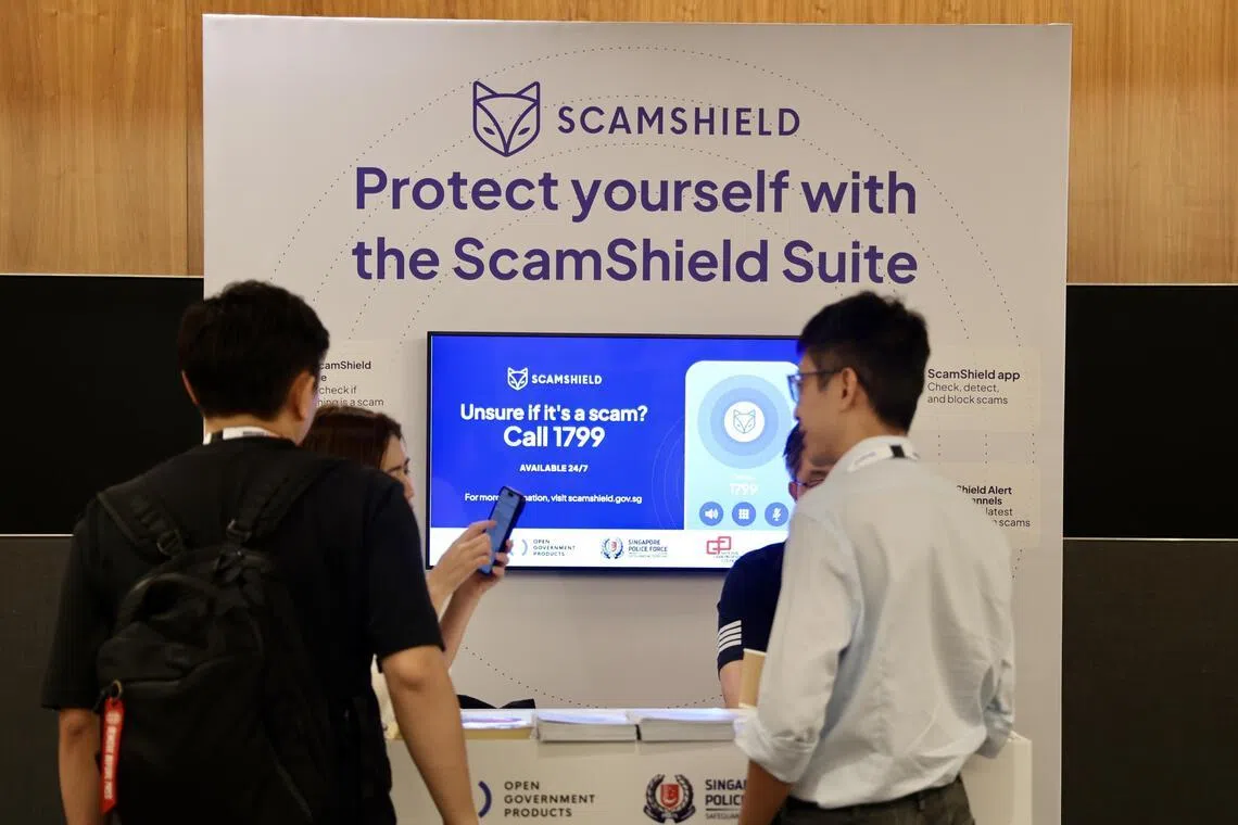政府推出不同反诈资源，协助公众对抗诈骗。（邬福梁摄）