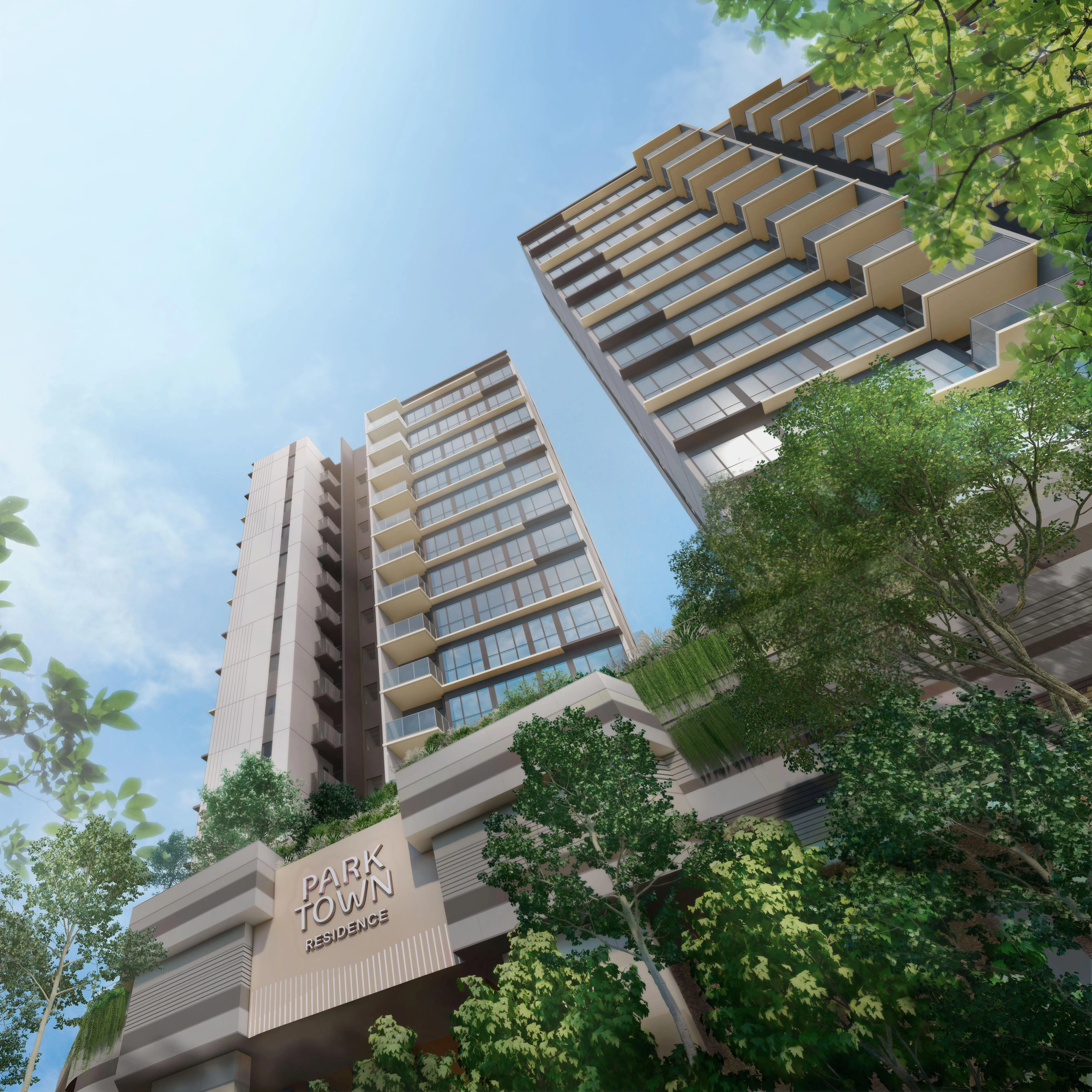 淡滨尼首个混合用途霸级项目——PARKTOWN Residence，星期五开放预览，尺价尚未公布，不过单位最低价从107万元起跳。（发展商提供）