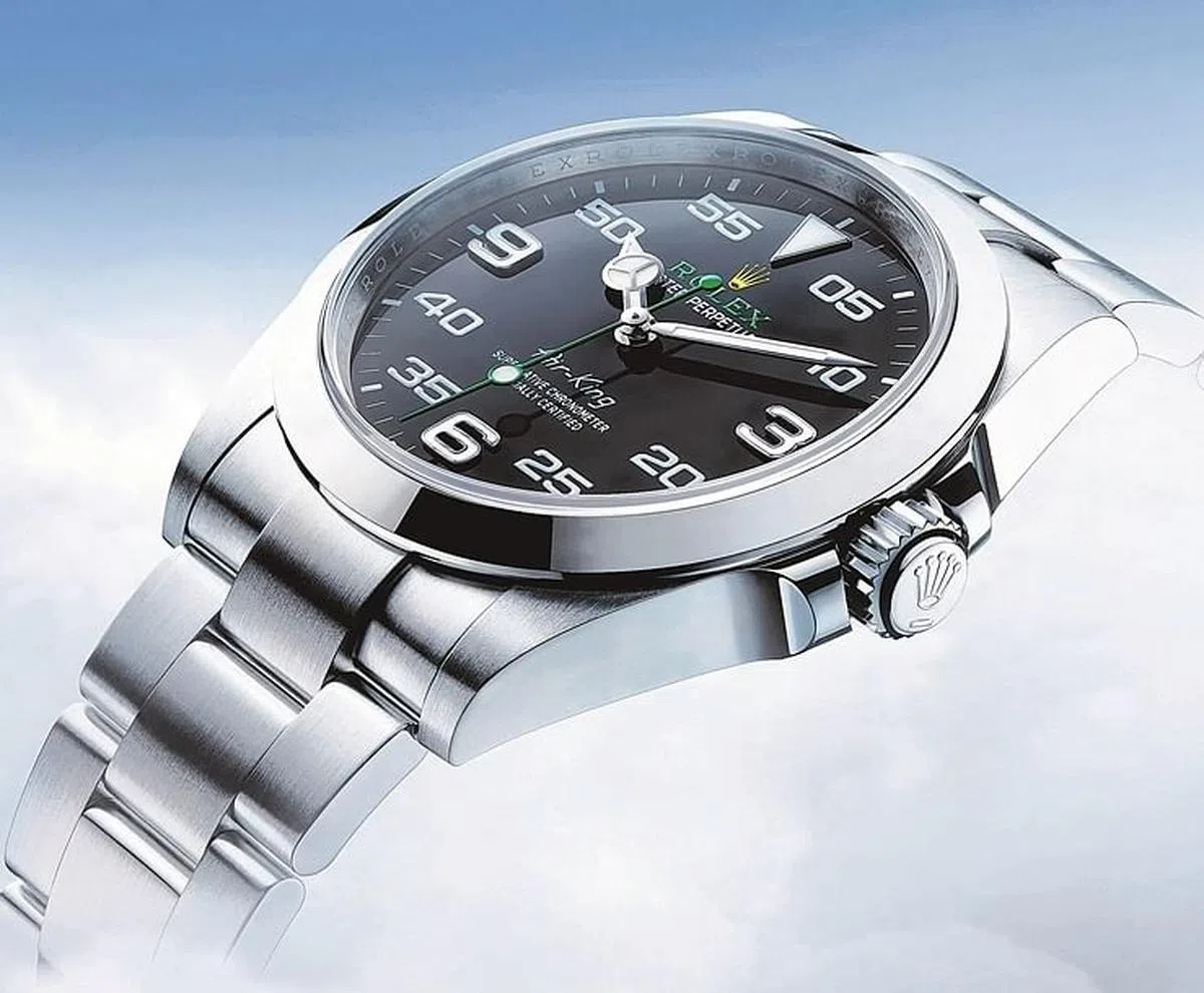劳力士今年的新表款之一Oyster Perpetual Air King。（图/商家提供）