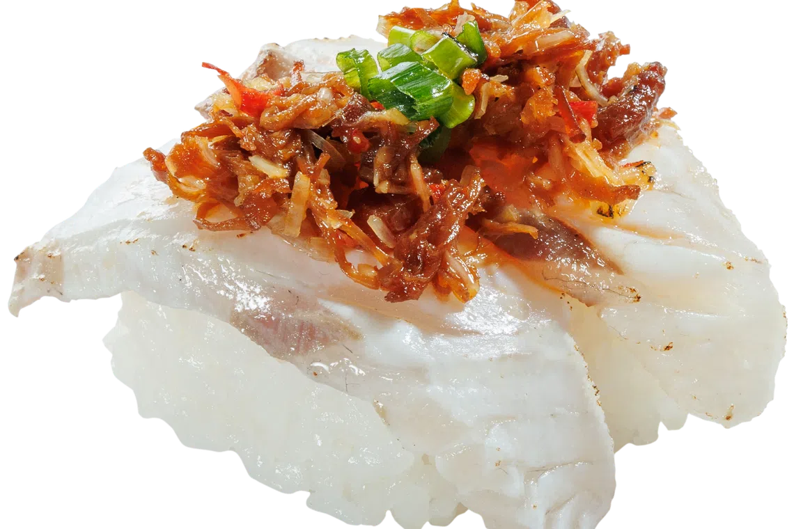 炙烧鲷鱼搭配李锦记海皇XO酱。（品牌提供）