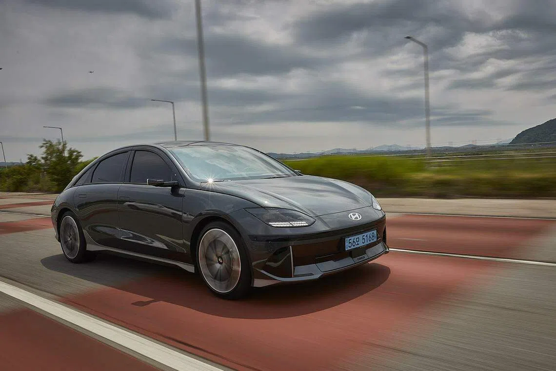 Ioniq 6流线型设计魅力十足。（车商提供）